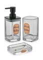 Dozator sapun lichid, Mia, BNY0030, Sticla, Transparent