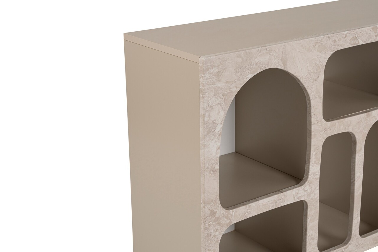 Consola, Nordure, Liva 120, 120x74x37 cm, Travertin Marmură / Gresie - imagine 7