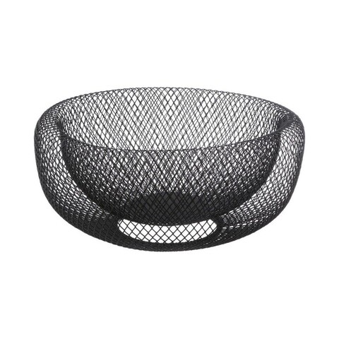 Bol pentru fructe Mesh, 5five, Ø 27 x 13.5 cm, metal, negru 5five