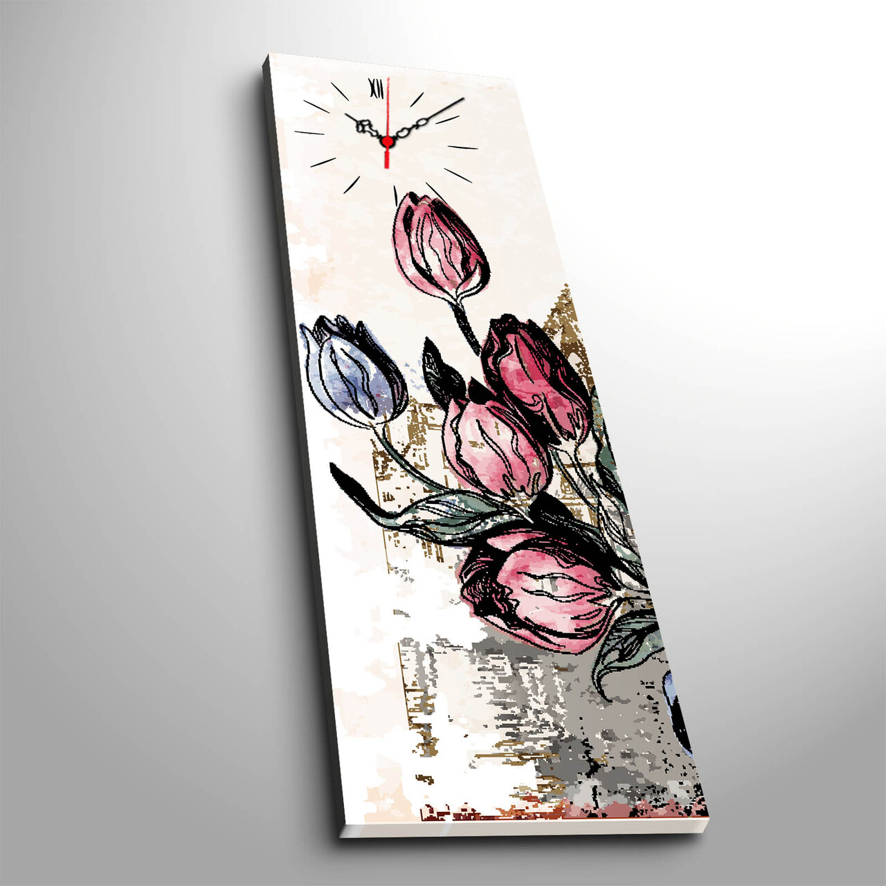 Ceas de perete, 3090CS-32, 30 x 90 cm, Multicolor - view 3