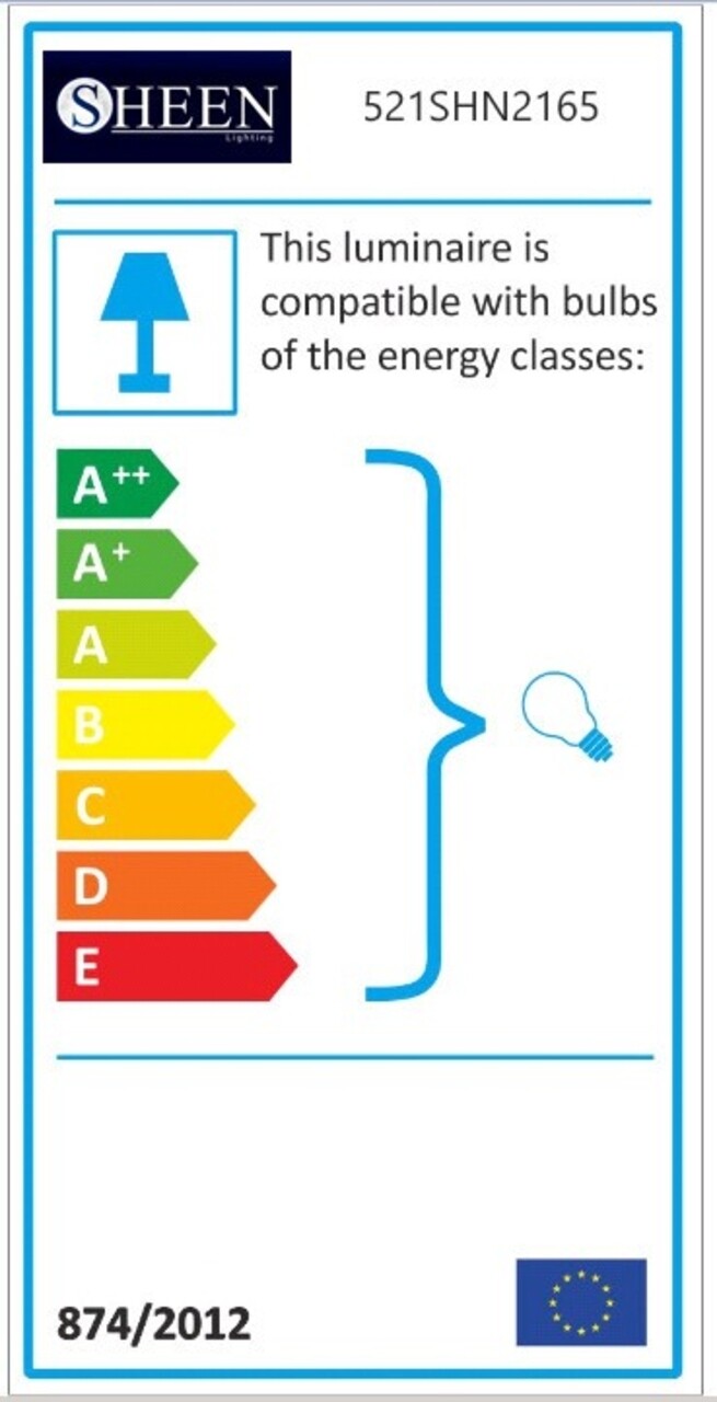 Lampa De Perete, Sheen, Safderun - 401-A, E27, 100 W, Metal/sticla