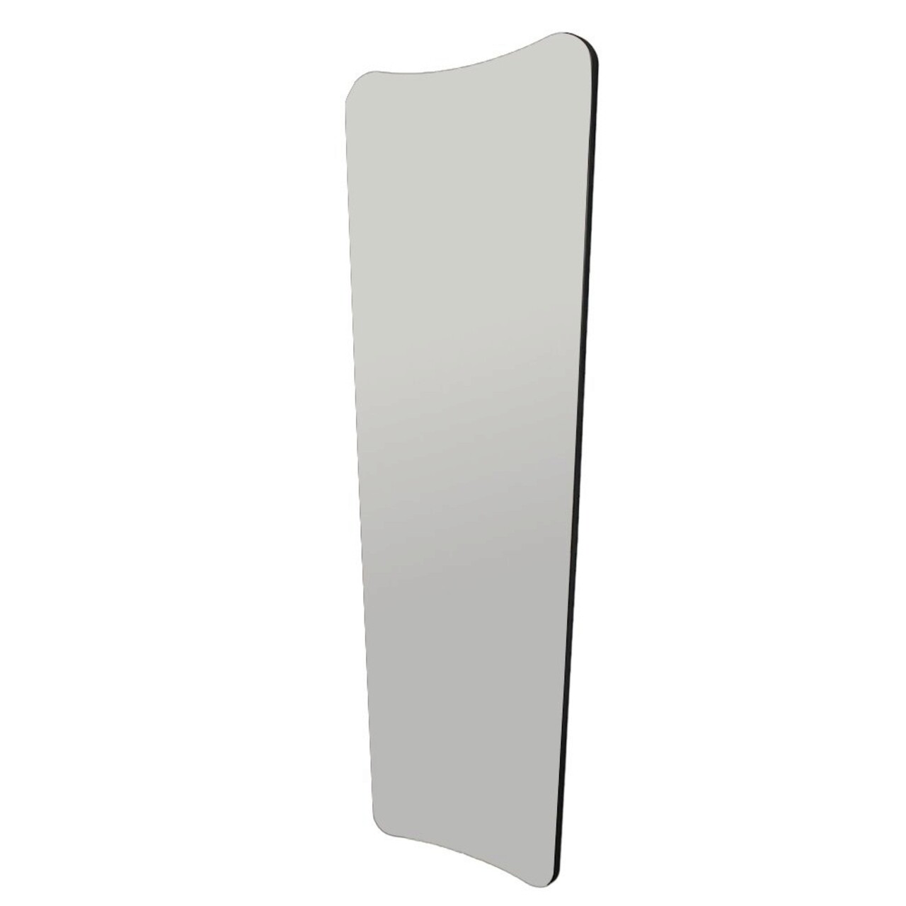 Oglinda Cheval, Siam, Vitros, 55x150x2.2 cm, MDF , Transparent/Negru