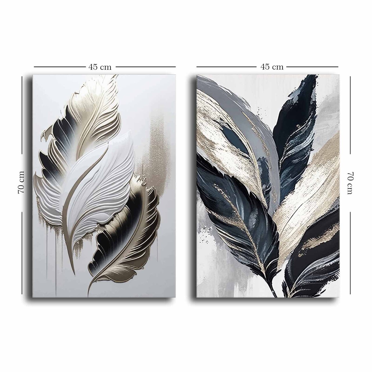 Set 2 tablouri decorative, 2P4570GSC-016, Lemn, Multicolor - view 4