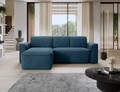 Coltar stanga 4 locuri ELTAP, Ume, 287x190x88 cm, lemn/poliester, albastru/gri inchis