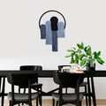Decoratiune de perete, Step, Macrame, Metal, Albastru închis / Albastru deschis / Albastru
