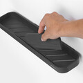 Suport accesorii dus + racleta, Brabantia, MindSet, 42x8.6x4.4 cm, aluminiu, gri inchis