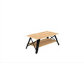 Masuta de cafea, Puqa Design, Küba, 98x43x50 cm, PAL, Safir / Negru