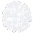 Platou decorativ Heart, Mauro Ferretti, Ø29x4 cm, fier, alb