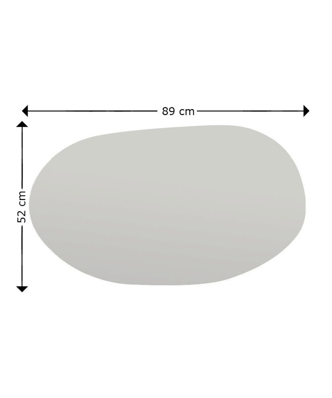 Oglinda decorativa, Siam, Vanomi, 52x89x2.2 cm, MDF , Negru