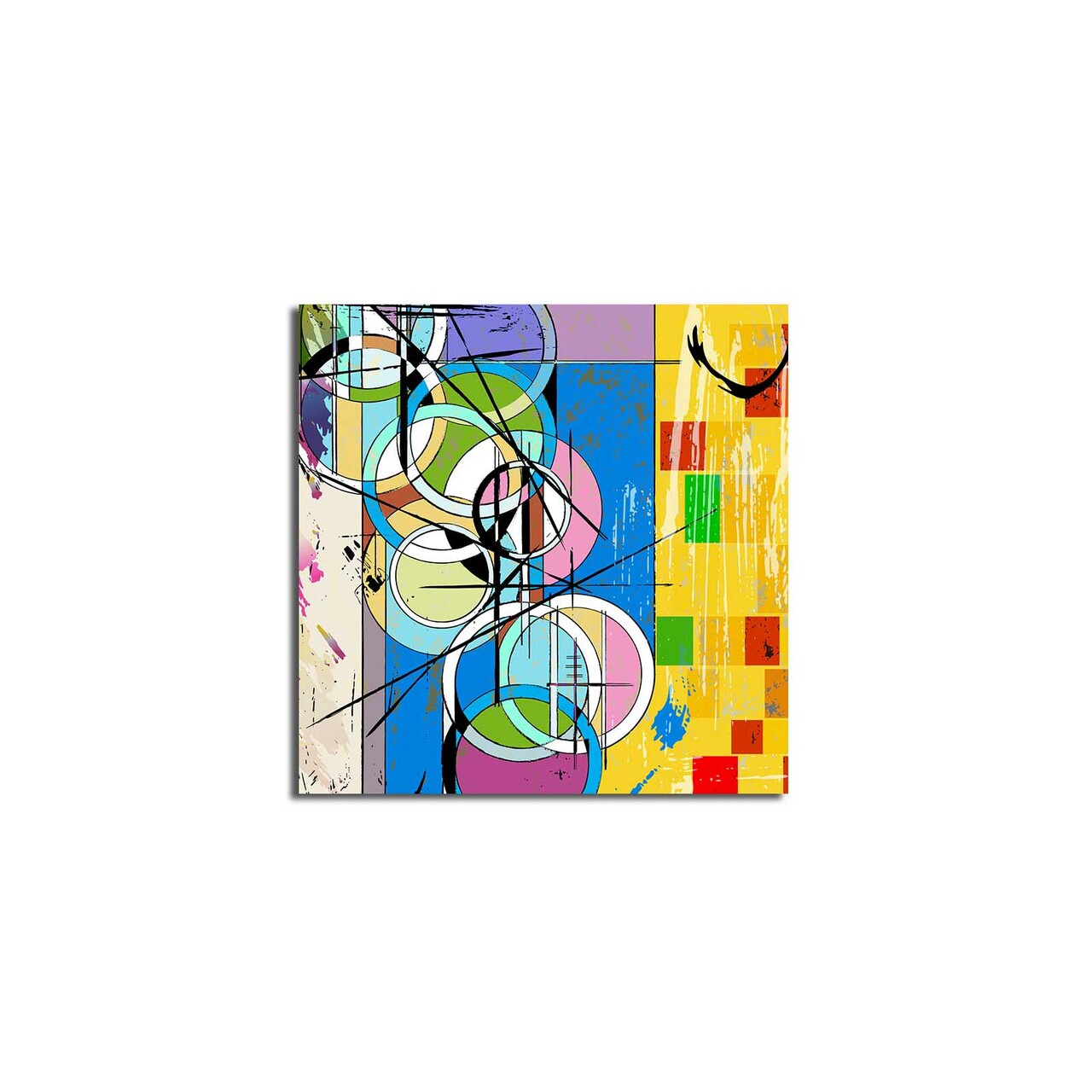 Tablou decorativ, 4545K-104, Canvas, Dimensiune: 45 x 45 cm, Multicolor