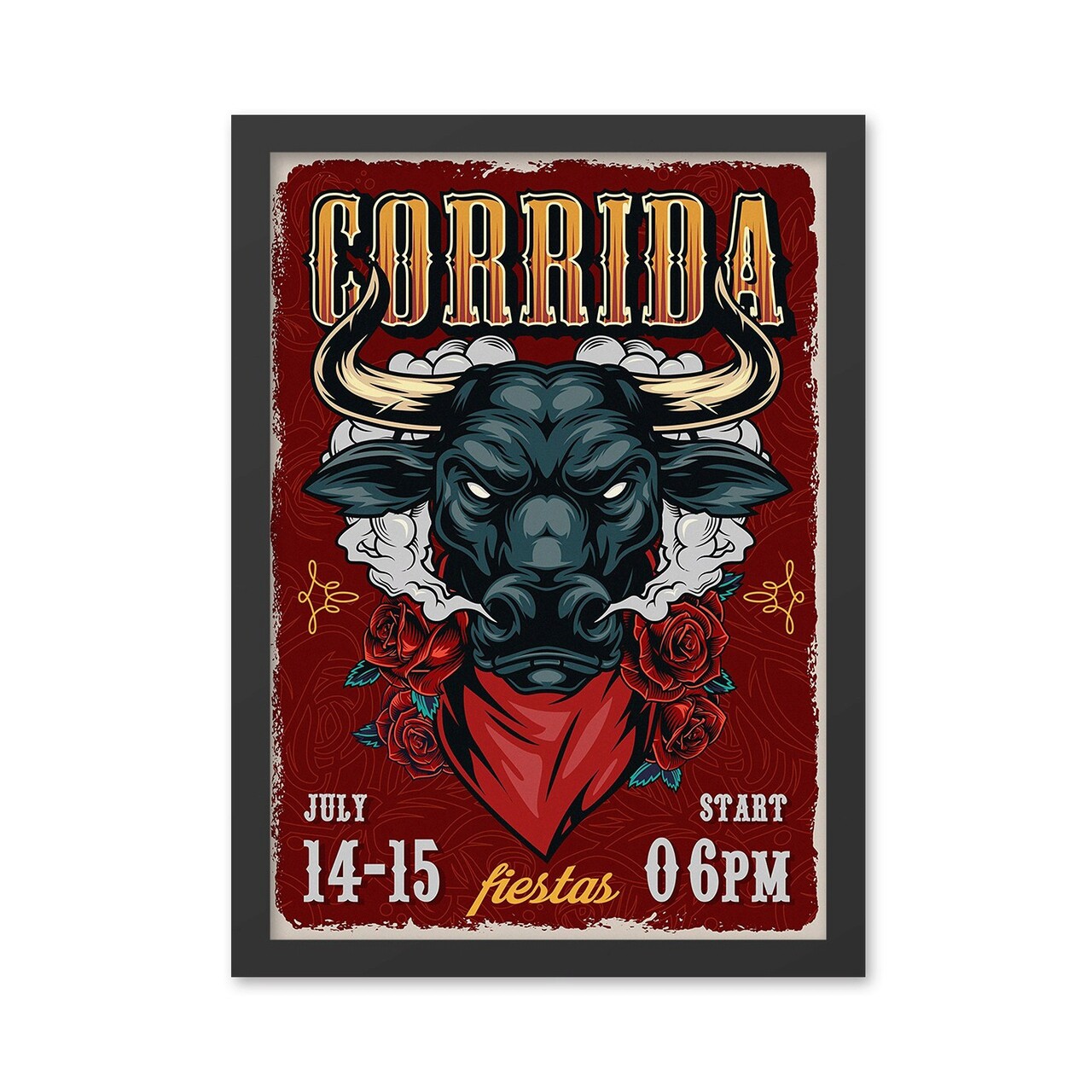 Tablou decorativ Corrida (35 x 45) Polistiren Multicolor