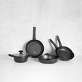 Tigaie Wok pentru inductie TVS Diamante cu particule minerale, 28 cm Ø