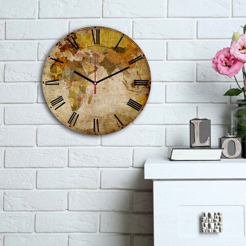 Ceas de perete, 3030ms-017, mdf, ø30 cm, multicolor
