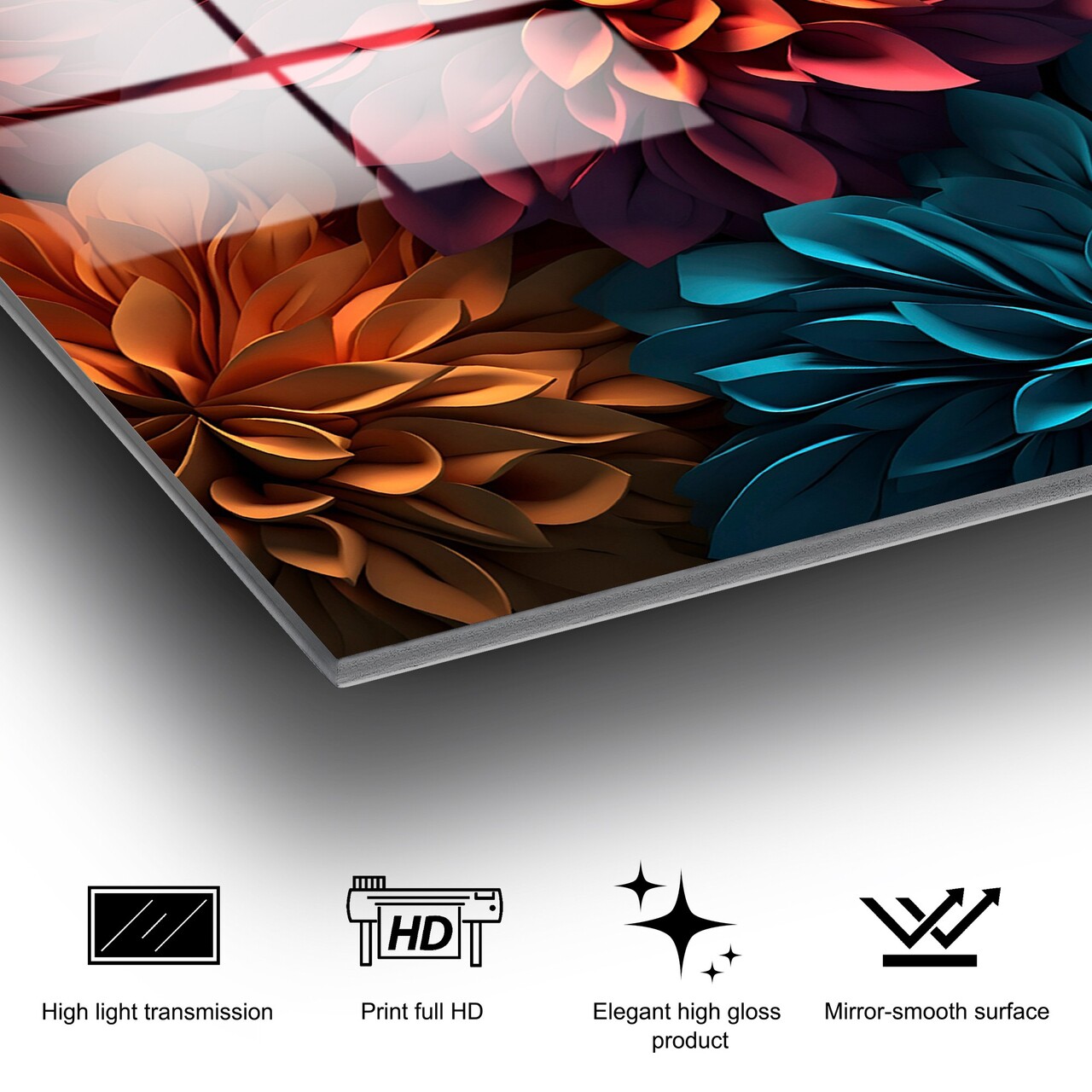 Tablou decorativ, UV-1175, 70 x 100 cm, Multicolor - view 7