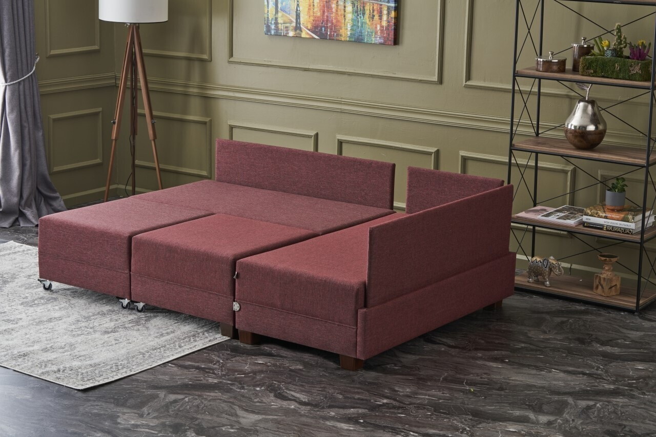 Coltar, Atelier del Sofa, 613LFS1162, Rosu claret — imaginea 3