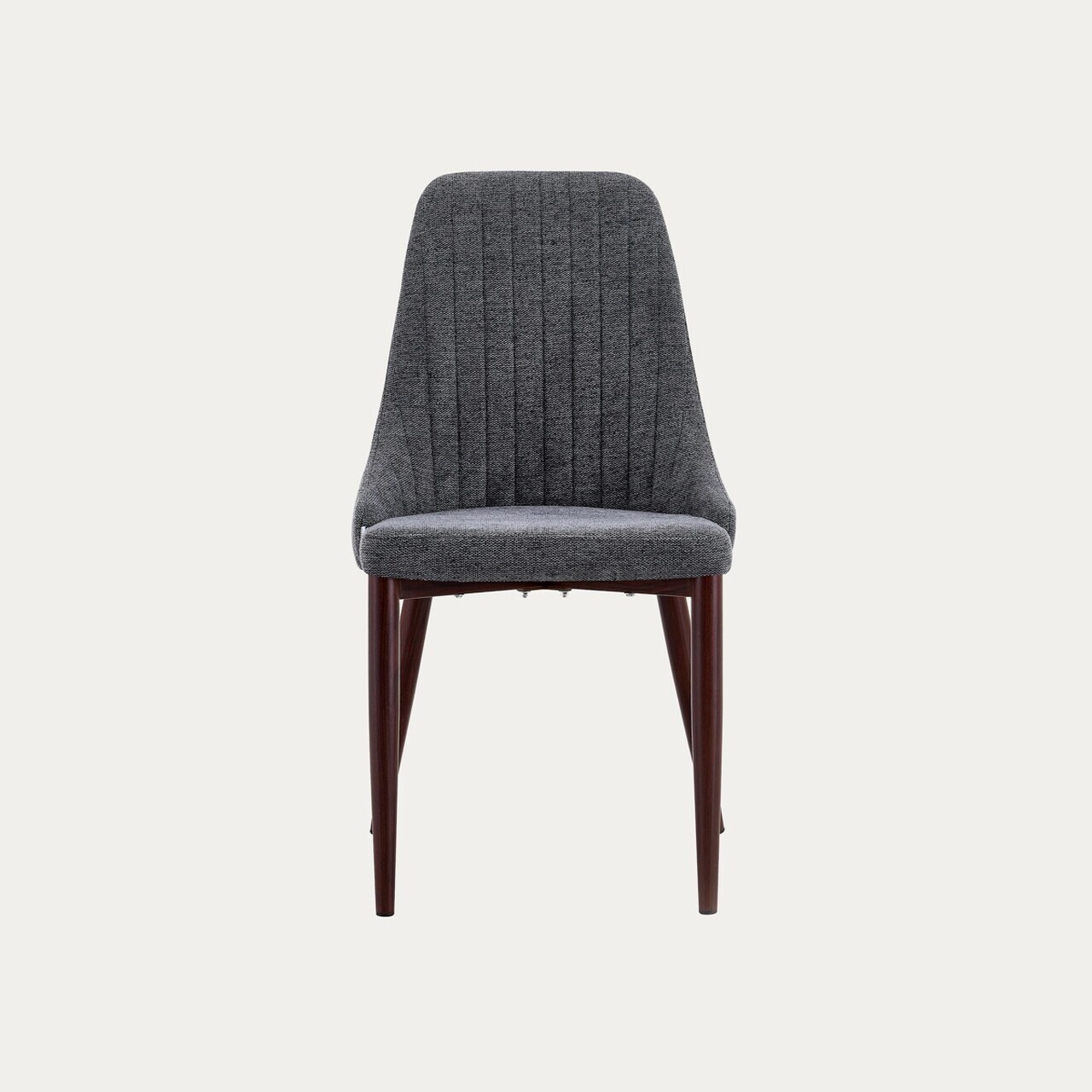 Scaun Arvello, Homla, 46.5x58x88  cm, metal/poliester, gri/maro — imaginea 4
