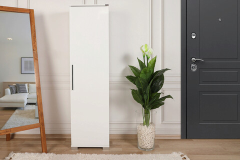 Dulap multifunctional, adore, adr-405-pp-1, 45x169x32 cm, pal, alb