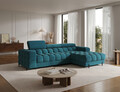 Coltar extensibil dreapta 3 locuri ELTAP, RT-40AMO, Felro, 285x181x93 cm, lemn/poliester, albastru