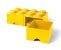 Cutie de depozitare LEGO, 2 sertare, 940 ml, polipropilena, galben