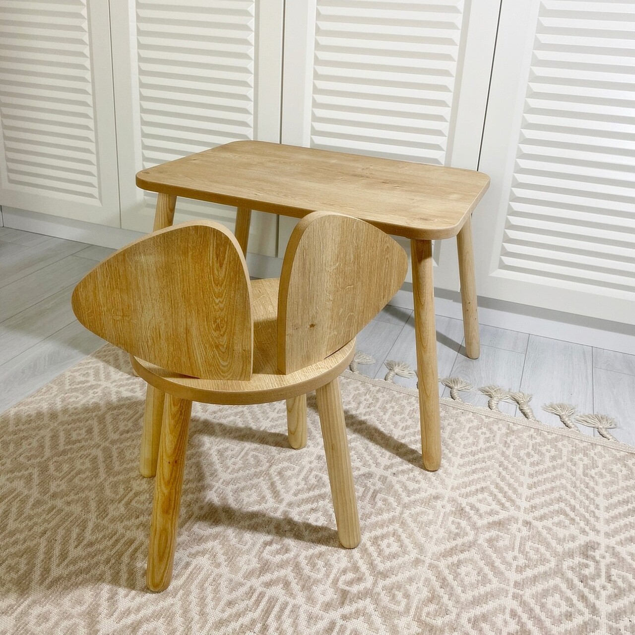 Scaun pentru copii, Bambini, Mickey Chair, Maro - 2 | YEO