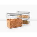 Set 3 recipiente depozitare, Brabantia, Tasty+, 2x1.5 L, 1x3.5 L, plastic, gri deschis