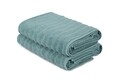 Set 2 prosoape de baie 406, Beverly Hills Polo Club, 70x140 cm, bumbac, albastru petrol