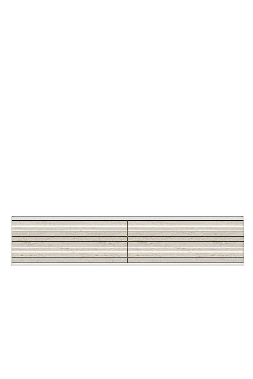 Dulap, Hanah Home, Zeynep 120, 120x25.5x29.6 cm, Alb / Travertin — imaginea 4