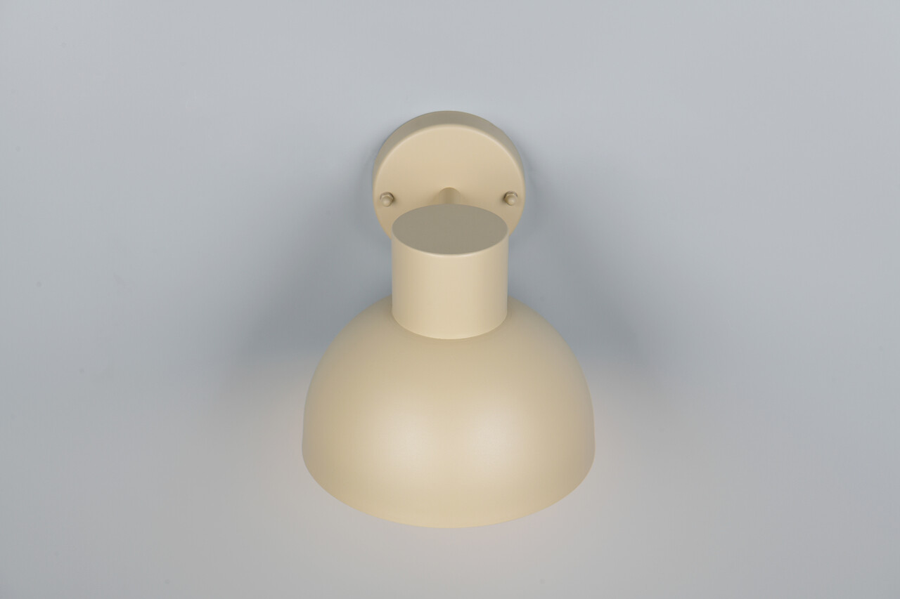 Aplica de perete pentru exterior Elbe, TRIO, 20x18.5 cm, 10W, 1x E27, aluminiu, bej