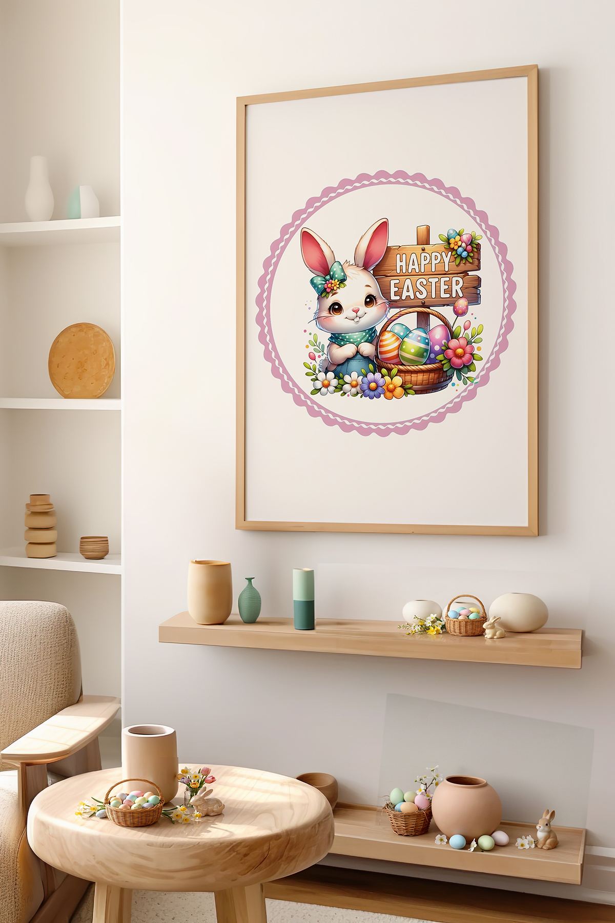 Tablou decorativ, Arteastermodel19-5070, MDF, Multicolor