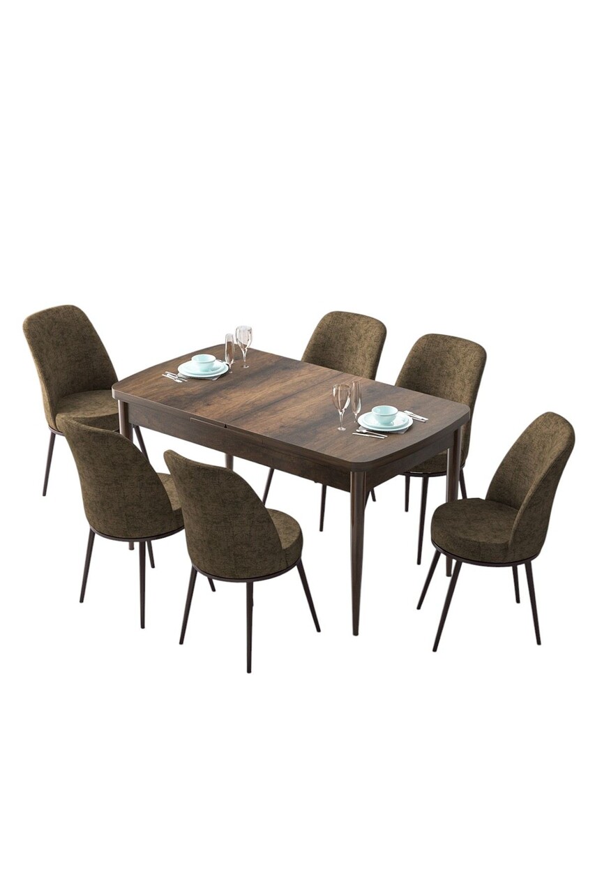 Set masa extensibila si scaune, Hanah Home, Zen, Baroc / Maro - view 2
