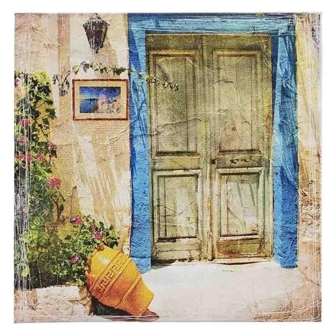 Tablou decorativ, Door, Inart, 55.5x55.5 cm, canvas, multicolor