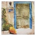 Tablou decorativ, Door, Inart, 55.5x55.5 cm, canvas, multicolor