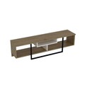 Comoda TV, Zena Home, Asal (150), PAL, Alb / Negru / Stejar
