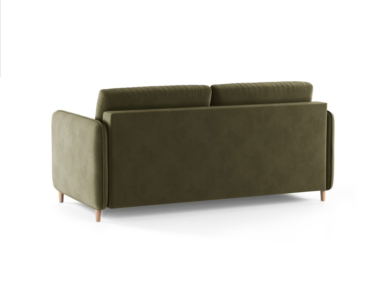 Canapea extensibila 3 locuri, Simo, Micadoni Home, 184x102x95 cm, catifea, verde — imaginea 5