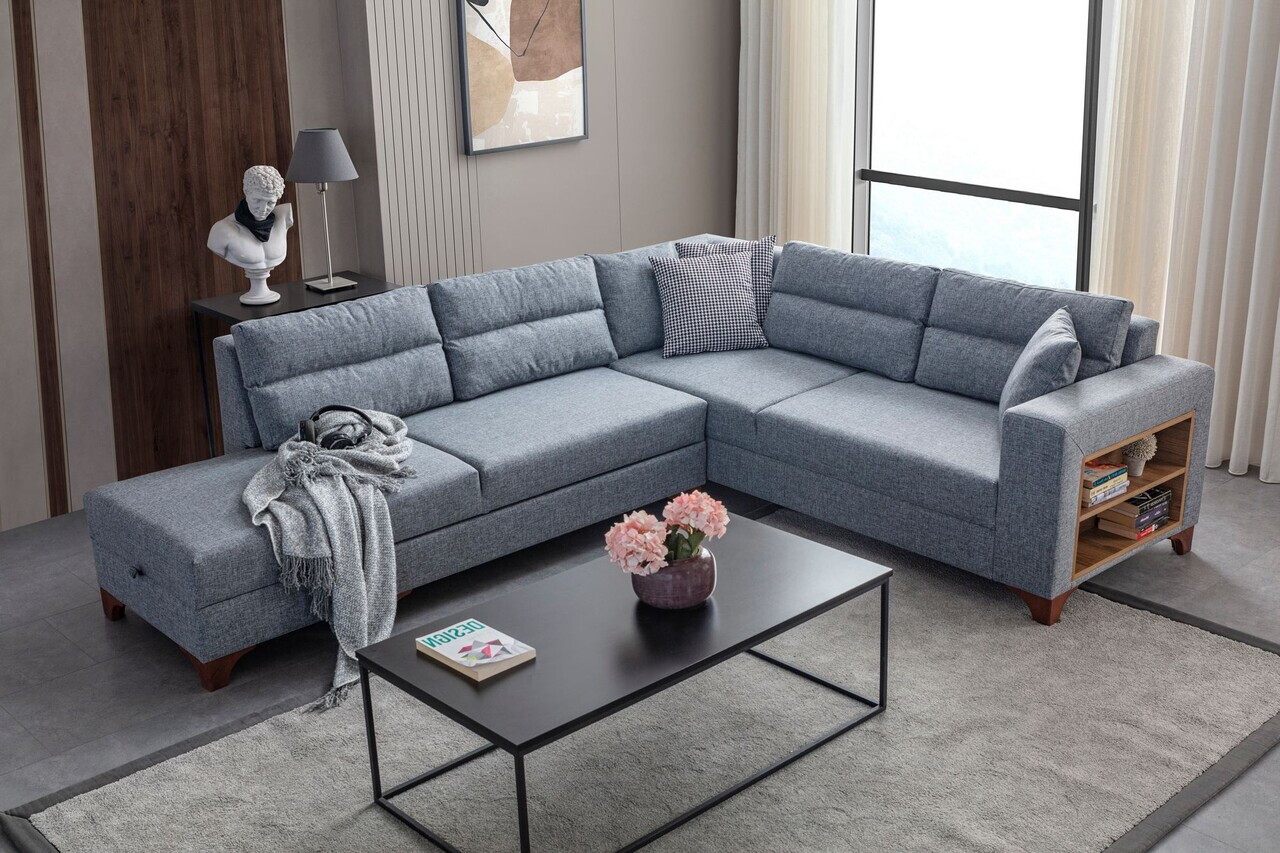 Coltar, Atelier del Sofa, 752EST1389, Lemn de carpen/PAL melaminat, Gri - view 2