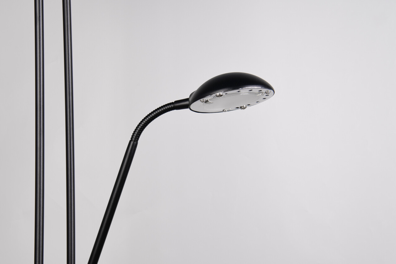Lampadar Spock, RL, 25x180 cm, 19W / 5W, 2x SMD, metal, negru mat