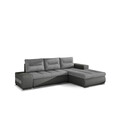 Coltar extensibil dreapta 4 locuri ELTAP, Ov23, Ottavio, 275x180x85 cm, lemn/poliester, gri/gri inchis