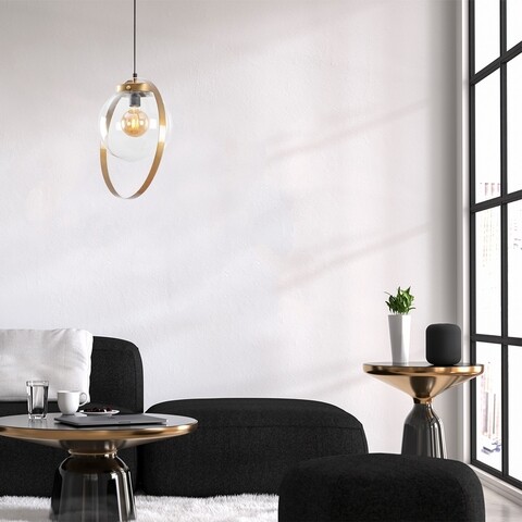 Lustra, Tan – NT – 101, Sheen, 40 x 125 cm, 1 x E27, 40W, auriu mezoni.ro