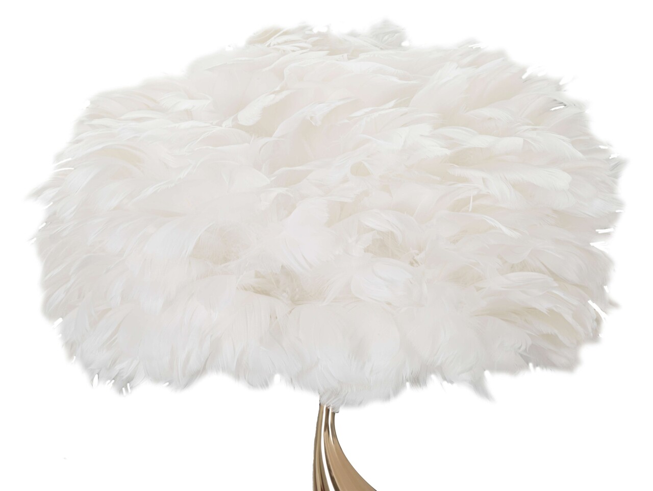 Lampa de masa Slim, Mauro Ferretti, 1 x E27, 40W, 40x63 cm, fier/textil, auriu/alb