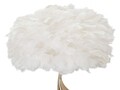 Lampa de masa Slim, Mauro Ferretti, 1 x E27, 40W, 40x63 cm, fier/textil, auriu/alb
