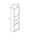 Corp biblioteca, Minerva, Elina 2, 45x180x30 cm, PAL, Nuc / Antracit