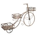Suport pentru ghiveci, Kara Triple, Creaciones Meng, 80x24x53 cm, fier forjat