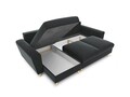 Coltar extensibil reversibil 4 locuri, Moghan, Micadoni Home, GL, 241x145x88 cm, catifea, gri inchis