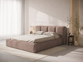 Tablie de pat 200 cm, Micadoni Home, Darren-201, tesatura structurata chenille, roz melange