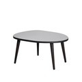 Masuta de cafea, Neostill, Gusto, 75x38x55 cm, Sticla temperata , Negru / Fume