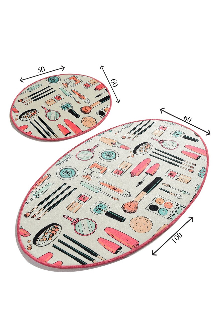 Set covorase de baie, L'essentiel Maison, Make Up Djt, Multicolor - view 3