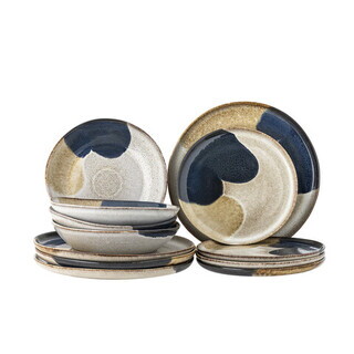 Albastru, Serviciu de  masa 12 piese