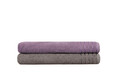 Set prosoape de baie 2 piese, Beverly Hills Polo Club, 410, Bumbac, Gri/Mov