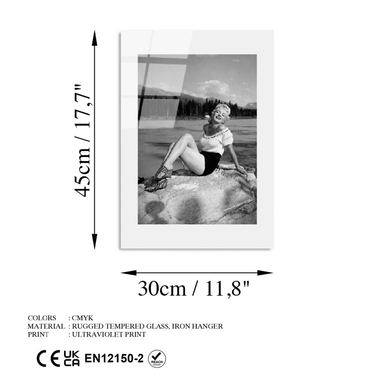 Tablou decorativ, UV-972, 30 x 45 cm, Multicolor - view 7