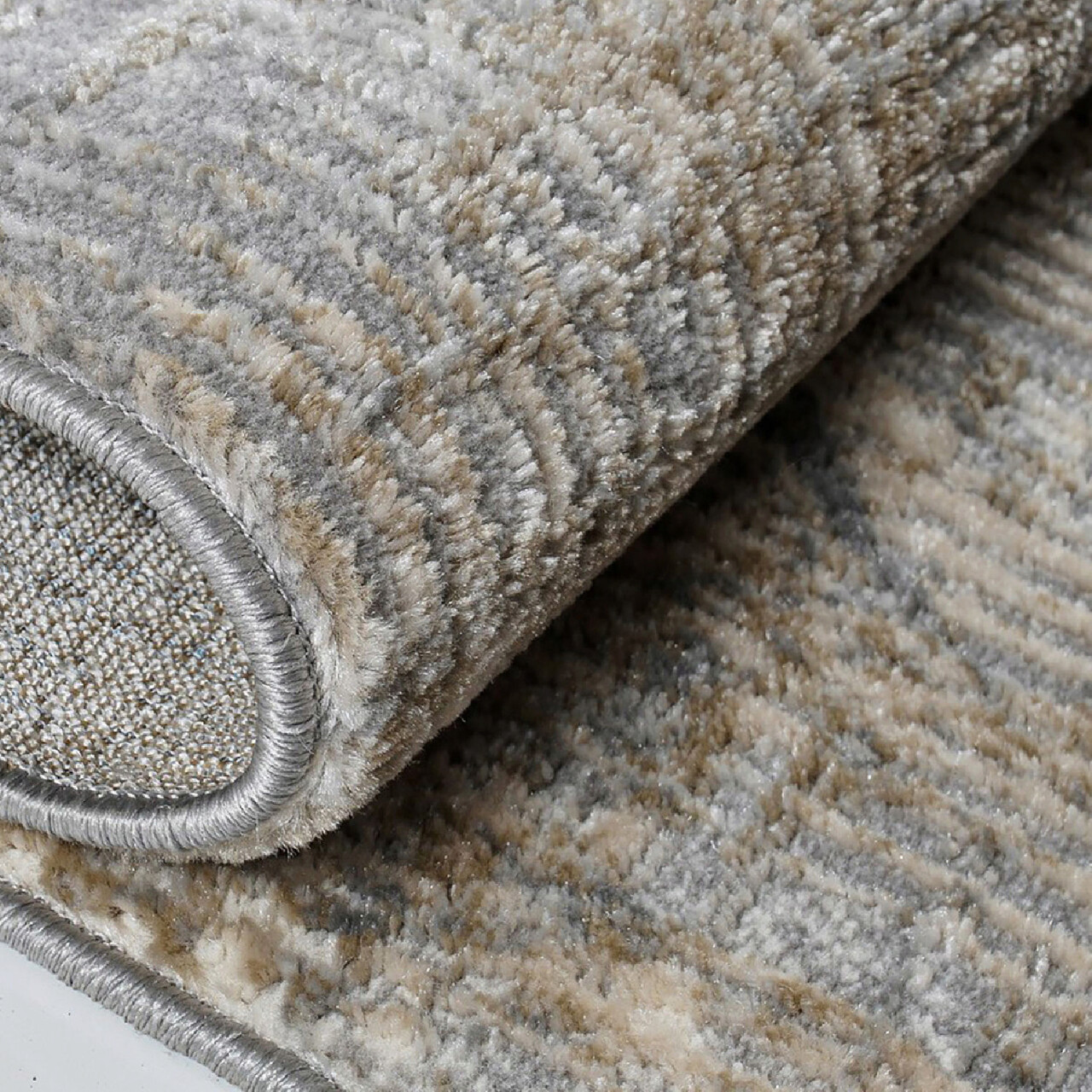 Covor, Notta 1107, 100x400 cm, 60% polipropilena/40% poliester, Gri / Bej / Crem - 3 | YEO